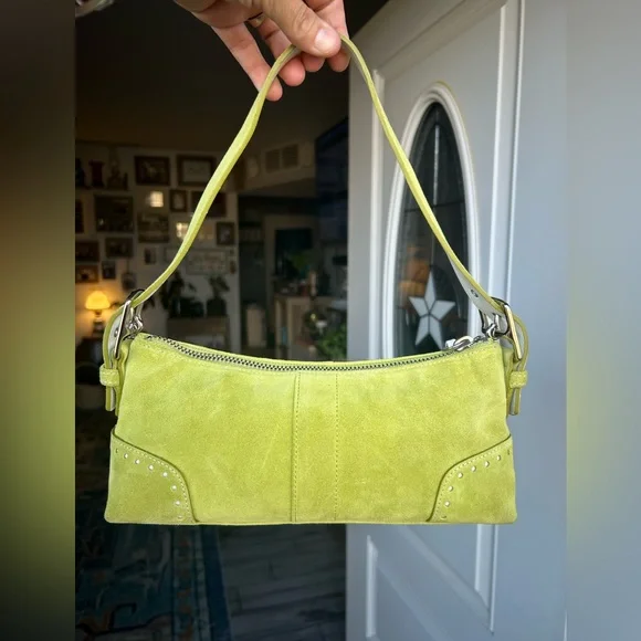 Vintage Coach Suede Demi Baguette #5032 - Picture 2 of 14